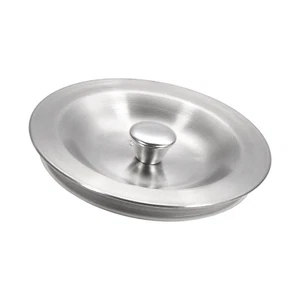 90mm X 12mm KüChenspüLe Stopfen Deckel Edelstahl SpüLe Abflussstopfen Abdeckung - Bild 1 von 5