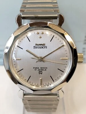 HMT SHAKTI 17 JEWELS WINDING SBCS05 INDIA UNISEX ADULTS FULL WORKING VINTAGE - Image 1 of 4