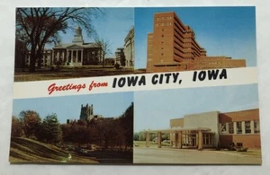 Saluti da Iowa City, Iowa. Cartolina Multi-View (W1) - Foto 1 di 2