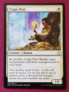 Magic The Gathering DOMINARIA TRAGIC POET white card MTG - Bild 1 von 2
