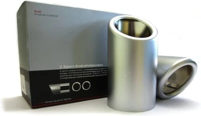 NUEVO ACCESORIO AUDI ORIGINAL EMBELLECEDORES DE ESCAPE 6 cilindros solo A4,A5,A6,Q5 8K0071761D - Imagen 1 de 4