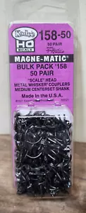 Kadee 158-50 Großpackung 50 Paar Scale Metallkupplungen Medium (9/32") Centerset HO - Bild 1 von 3