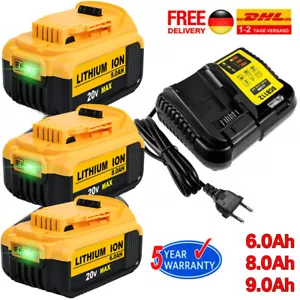 6,0Ah 8Ah 9,0Ah Para DeWalt DCB184 Batería 18V XR LI-Ion DCB182 DCB205-2 /Cargador - Imagen 1 de 33
