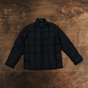 Eddie Bauer Goose Down Puffer Jacket Coat Mens XS Black Vintage Outdoors - Picture 1 of 4
