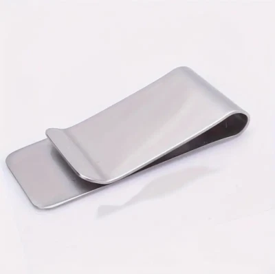 Silver Stainless Steel Money Clip Metal Wallet Credit Card Holder Pocket Holder - Image 1 of 4