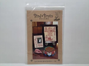 Bird & Brain Designs Pattern - Cat's Perfect World RedWork #530 - Picture 1 of 3