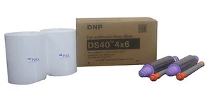 DNP DS40 4x6" Dye Sub Print Media Kit, 2 Rolls/800 Glossy Prints - Picture 1 of 1
