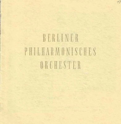 Berlin April 1956 Programm Berliner Philharmoniker Karajan / Schwarzkopf - Bild 1 von 4
