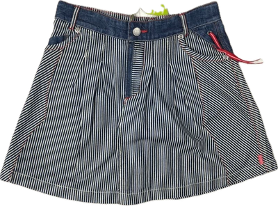 NUEVO CON ETIQUETAS - Falda Oiliy Niñas Denim Línea A 'Piratas' - Talla 6Y Foto 1 de 4