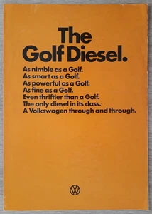 Volkswagen Golf LD Diesel Brochure 1978 - 1.5 Diesel - Picture 1 of 3
