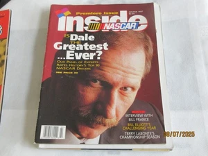 Dale Earnhardt , Inside Nascar Magazine , Jan. 1997, Premiere Issue , T. Labonte - Picture 1 of 1