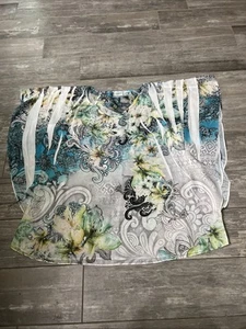 (#516 CATO WOMEN Shades of Blue/Green Size 18/20W Blouse - Picture 1 of 7
