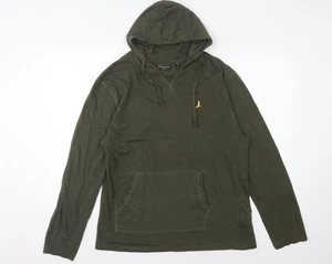 Felpa con cappuccio pullover verde uomo Brave Soul, L, coulisse, logo - Foto 1 di 12