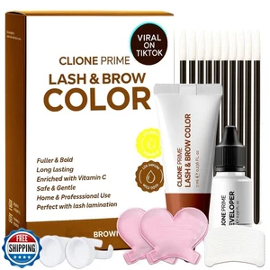 Kit Tinta Sopracciglia Coreana - Kit Tinta Ciglia Colore Sopracciglia per Sopracciglia Lash Tin - Foto 1 di 5