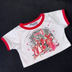 Build A Bear High School Musical 3 rot & weiß Senior Year T-Shirt Top BABW - Bild 1 von 5