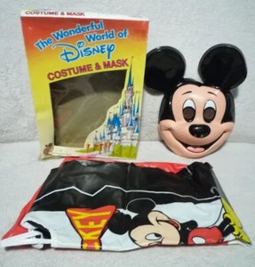 BEN COOPER WONDERFUL WORLD OF DISNEY MICKEY MOUSE HALLOWEEN COSTUME & MASK w/BOX - Picture 1 of 5