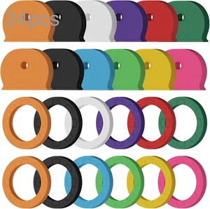 24 Pack Colorful Plastic Key Caps Key Cover Round Key Identifiers for House Keys - Picture 1 of 12
