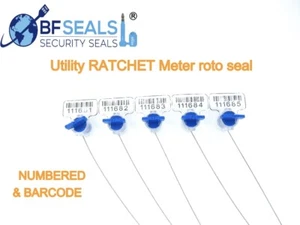 BFSEALS UTILIDAD TRINQUETE sello, sello MEDIDOR de giro 100 piezas, color AZUL - Imagen 1 de 10