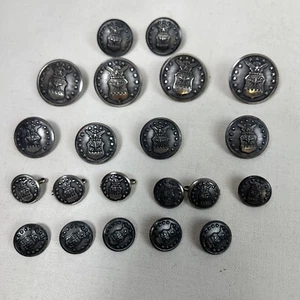 Lot Of 21 Vintage US Air Force Metal Buttons Scovill MFG Co & Waterbury - Picture 1 of 17