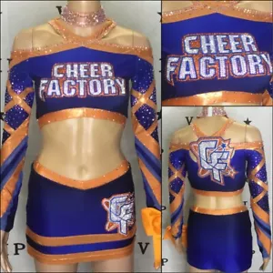 Cheerleading Uniform Allstars Cheer Factory Adult XS - Picture 1 of 7