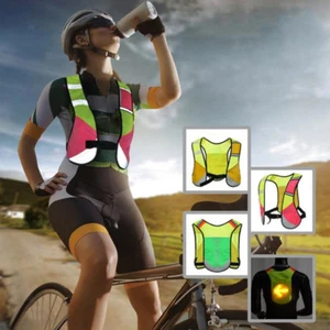Running Cycling Hydration Pack Backpack Reflective Vest Water Bottle Holder Bag - Picture 1 of 11