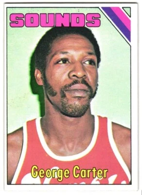 1975-76 Topps Basketball #230 George Carter Memphis Sounds ABA - Ex/NM - Image 1 of 2