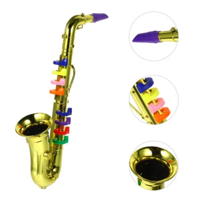 Golden Saxophone for Kids Musical Instruments Toy Saxophone Toy Trumpet