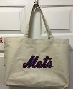Vintage NEW YORK METS - B&G  Game day Collectible Canvas Tote Bag - Picture 1 of 4