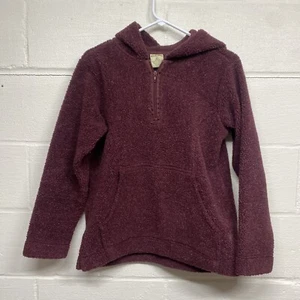 Cabelas deep pile maroon size small hoodie pullover - Picture 1 of 4