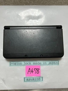 New 3DS black Nintendo Console region Japanese A478 - Picture 1 of 17