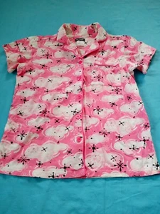 Joe Boxer Women's Pajama Shirt Top Pink White Icicle Print Size Small S - Picture 1 of 9