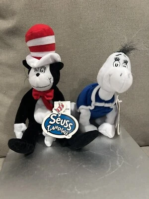 Dr Seuss Beanie Plush Cat in the Hat and Yertle the Turtle - image 1 of 4