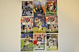 Cris Carter Football Karten Lot, 9 Karten, Minnesota Vikings, Hall of Fame Lot #100 - Bild 1 von 2