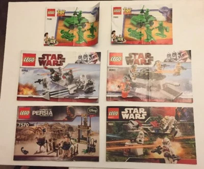 Lot Lego Instructions Manual Star Wars Toy Story Prince Persia 7570 7655 8084 - Image 1 of 4