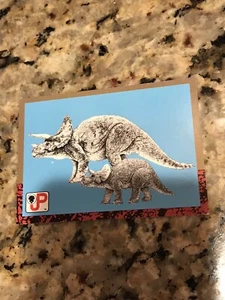 JURASSIC PARK TRICERATOPS # 81 ART OF CRASH CARD - Picture 1 of 2