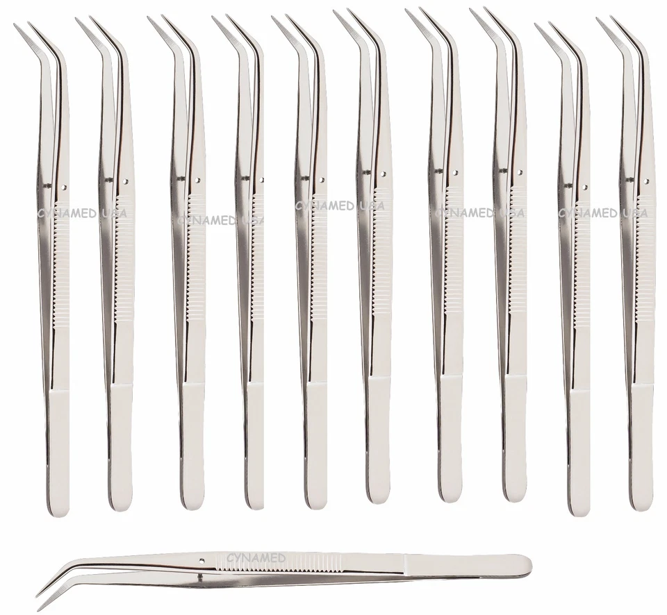CYNAMED USA 12 College Cotton Dressing Plier 6" Dental Instruments Premium Stainless Steel