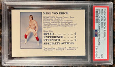 1985 Hemphill Von Erich Family Game Mike Von Erich PSA 7 NM Wrestling Card