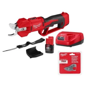 Milwaukee Hand Held Pruner Kit 12V Brushless Cordless w/ 2 Ah Battery, Charger - Picture 1 of 8