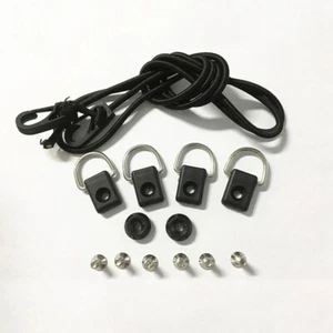 Black D Rings Canoe Kayak Outfitting Fishing Rigging Bungee Kit Accessories - Picture 1 of 7