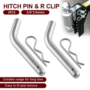 2X HITCH PIN + R CLIP 16MM 5/8" TOW BAR Trailer Ball Mount Receiver 4WD BOAT - Picture 1 of 10