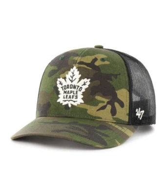 Toronto Maple Leafs '47 Brand Camo Trucker Adjustable Hat - Image 1 of 2