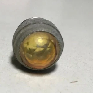 NOS Vintage Harley Davidson Jeweled glass Lens AMBER for OEM Indicator light - Picture 1 of 3