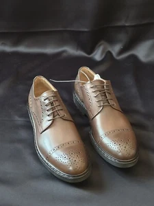 NEW IN BOX - ANGELO NARDELLI SHOES DERBY PUNT LORNAT FOX *ART BRITISH* 6064 42EU - Picture 1 of 9