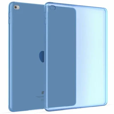 Transparent Étui Silicone Coque Housse Cover pour Apple iPad Air 2 en Bleu - Photo 1/4