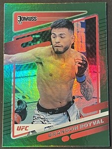 2022 Panini Donruss UFC Brandon Royval Base #166 Green Flood Parallel