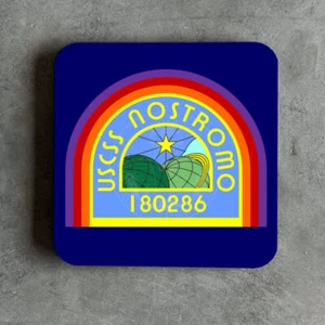 Alien Inspired Nostromo Crew Patch Drinks Coaster Sulaco Weyland Yutani USCM - Picture 1 of 1