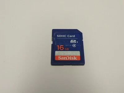 OEM Genuine SanDisk 16GB SDHC I Memory Card - Class 4 - Image 1 of 2