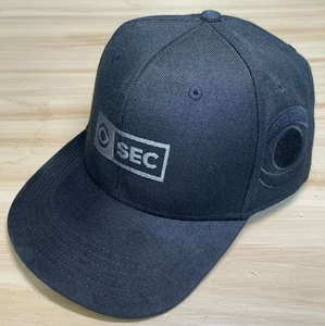 Gorra deportiva SEC CBS para hombre con tirantes ajustable negra bordado logotipo fútbol - Imagen 1 de 11
