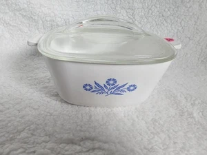 Vintage Corning Ware Blue Cornflower 1-3/4 QT Casserole Dish With Lid - Picture 1 of 6