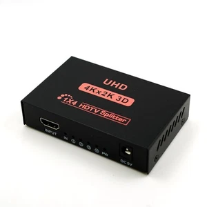 HDMI Splitter 1 in 4 Out V1.4 Powered 1x4 Ports Box Supports Full Ultra HD 10... - Bild 1 von 7